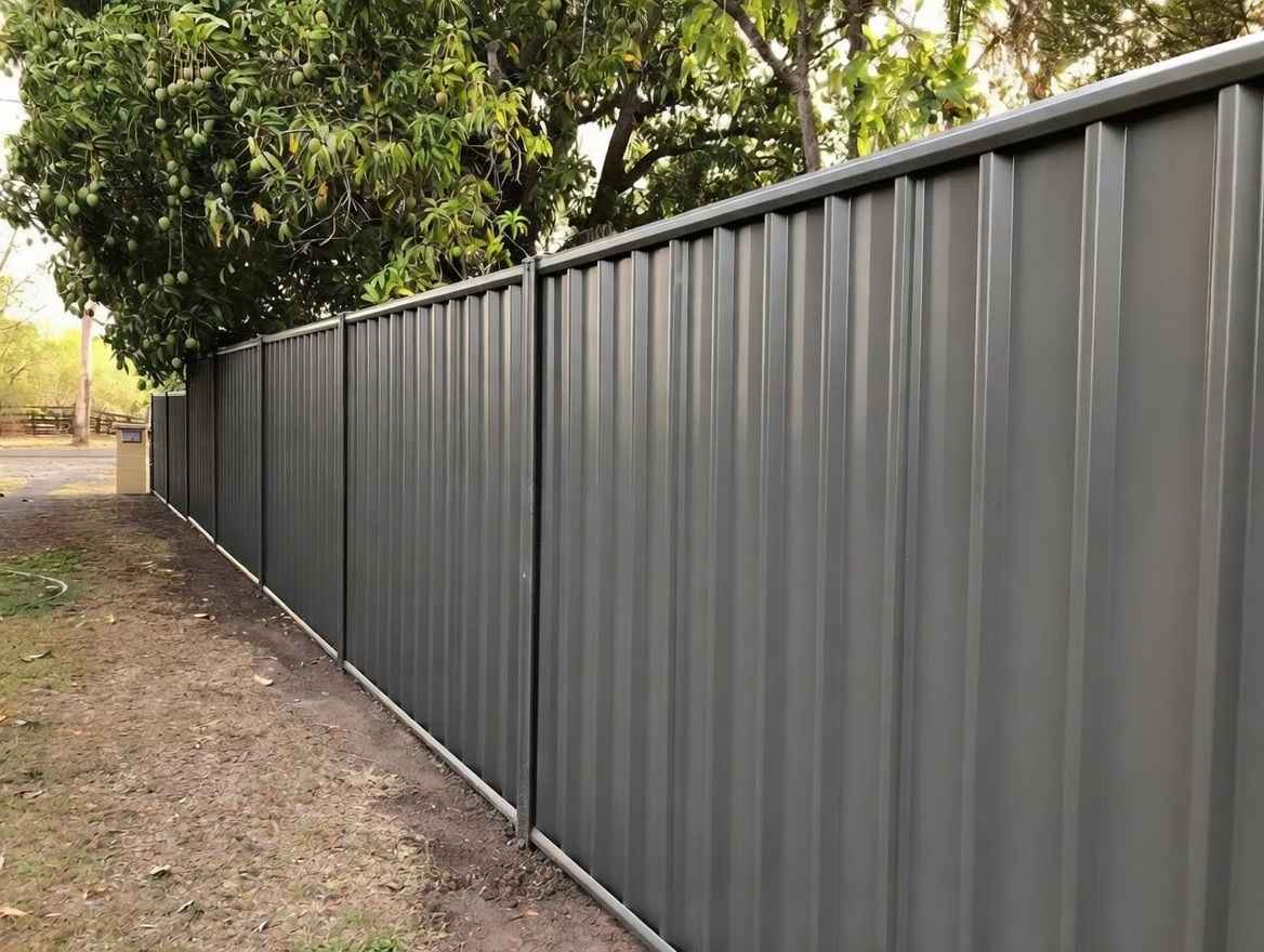 Профнастил на заборе